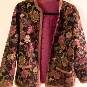 Handmade reversible quilted jacket